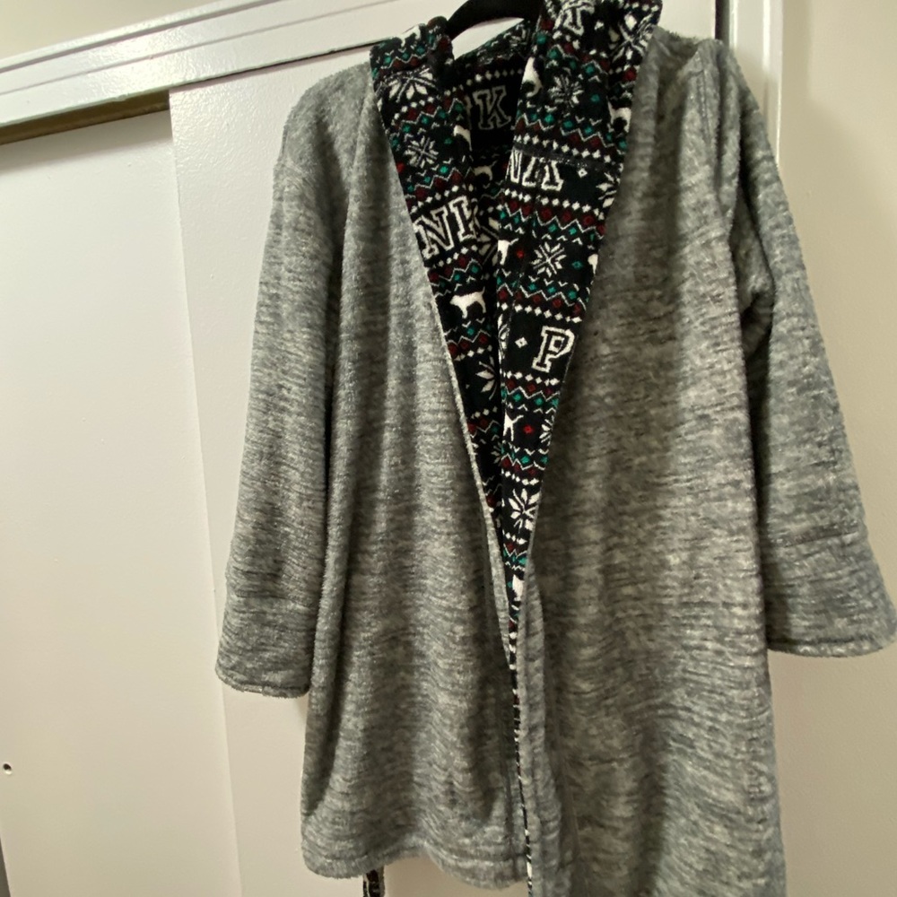 Reversible Plush Robe - Picture 3 of 4